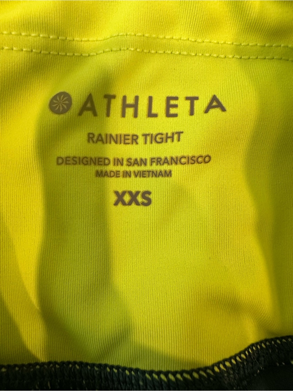 Athleta Rainier Fleece Leggings, Size XXS — Like New! (Runs Large) - Picture 3 of 3
